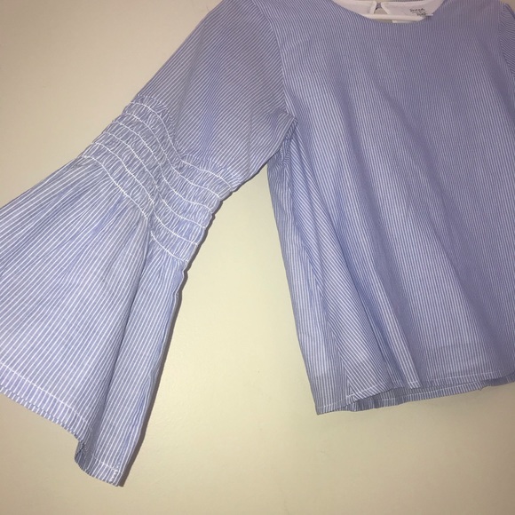 Sunset and sixth strip bell sleeve shirt - Picture 3 of 5